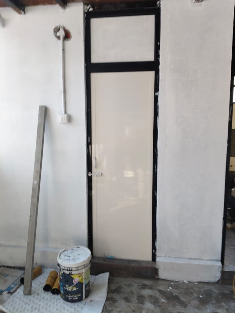Waterproof White PVC Door